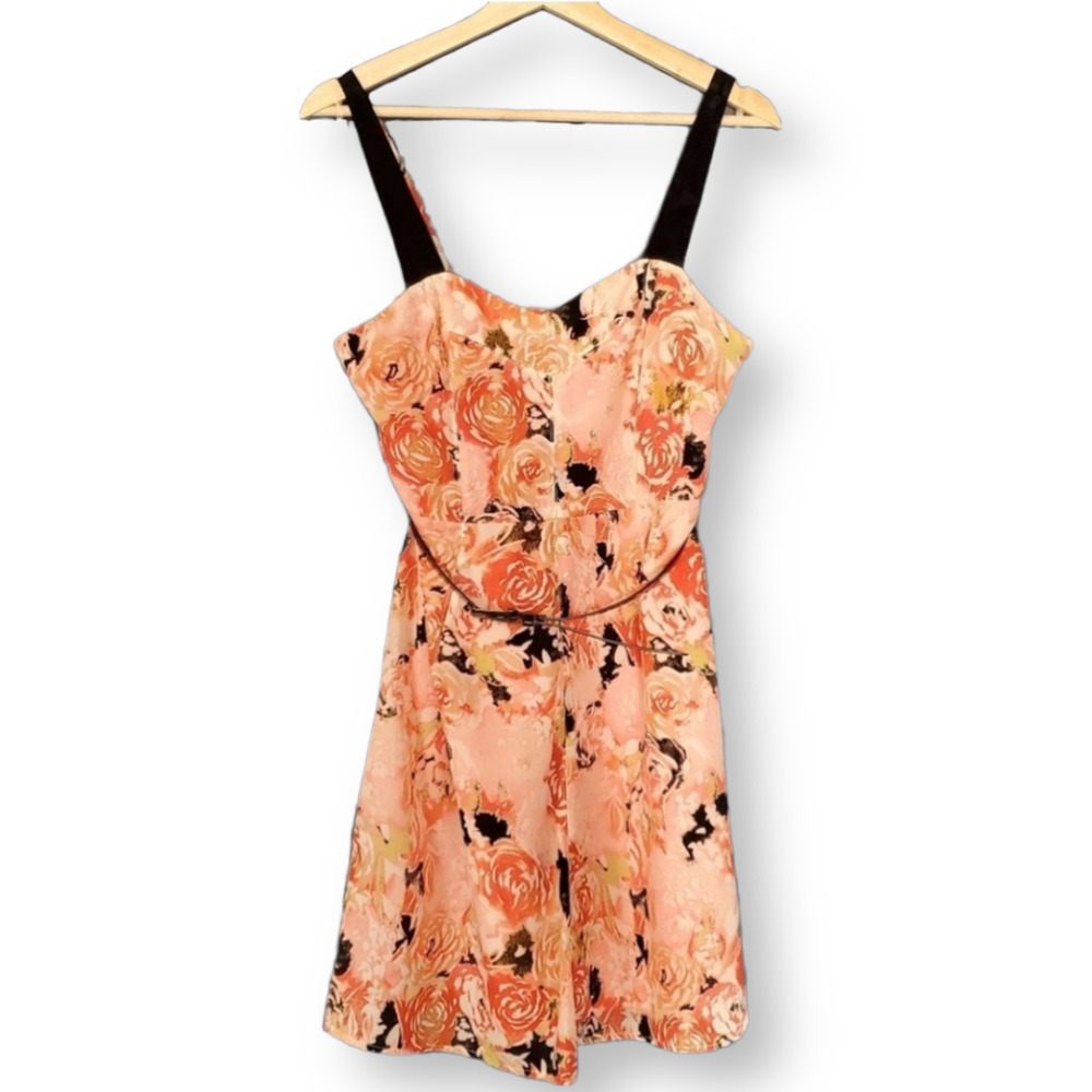 Candie's Floral Cocktail Dress Pink Size 7